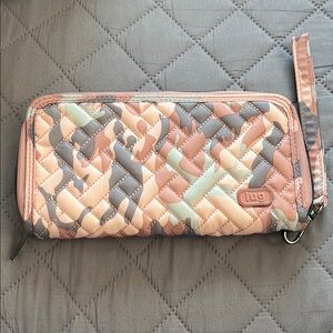 Lug Quilted Wallet in Pastel Camo